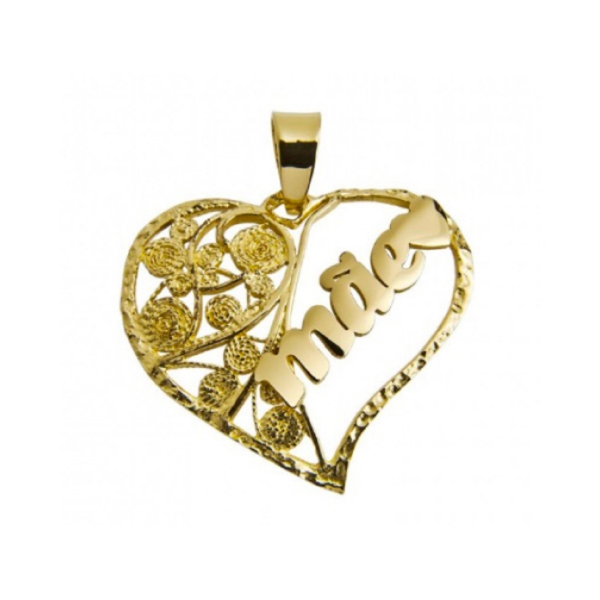 Picture of Portuguese Filigree Silver/Golden Silver Pendant