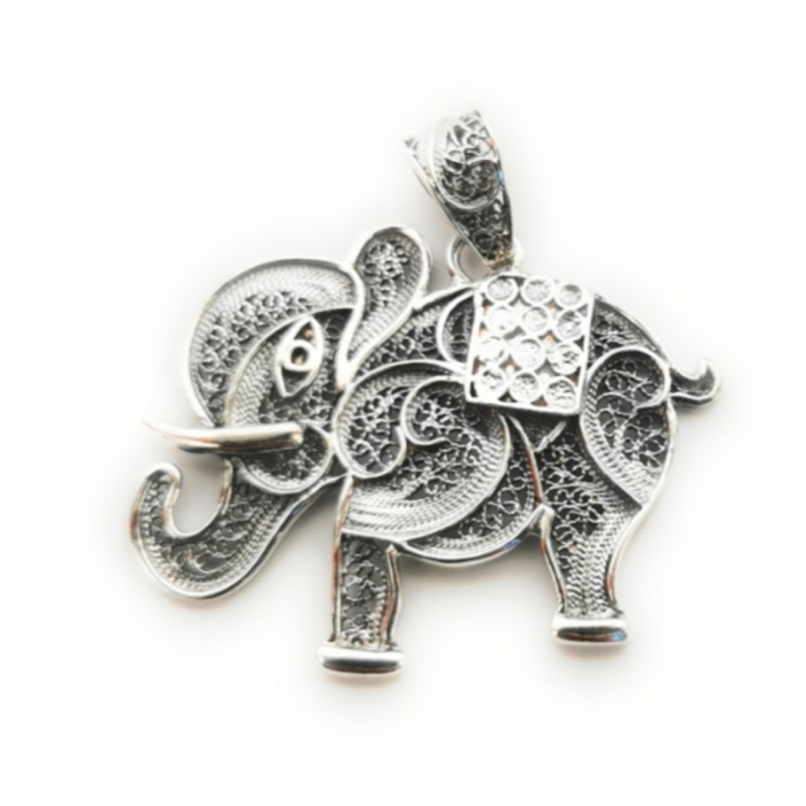 Picture of Portuguese Filigree Silver/Golden Silver Pendant