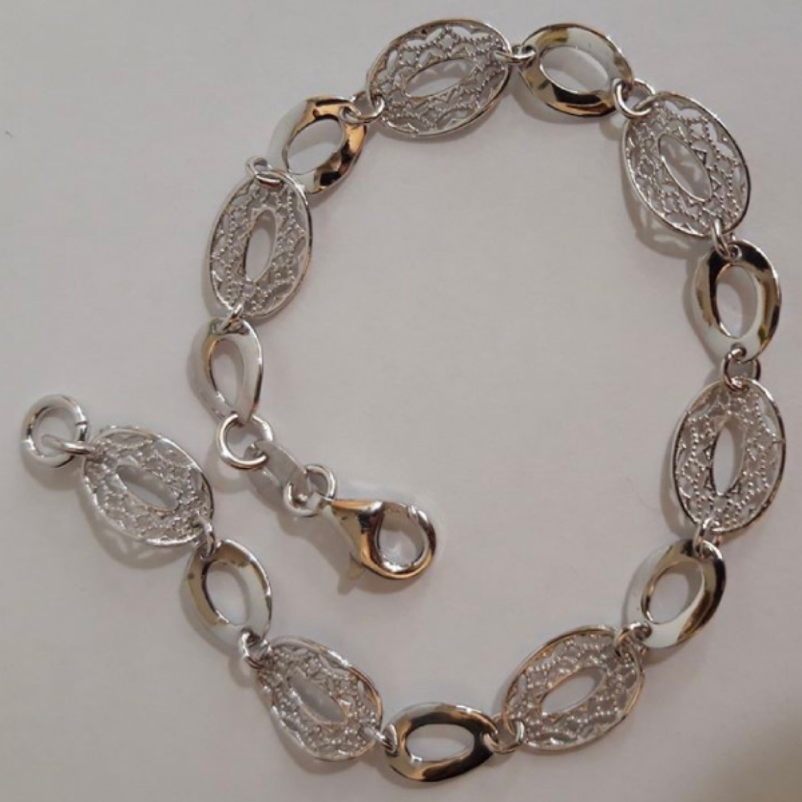 Picture of Portuguese Filigree Silver/Golden Silver Bracelet