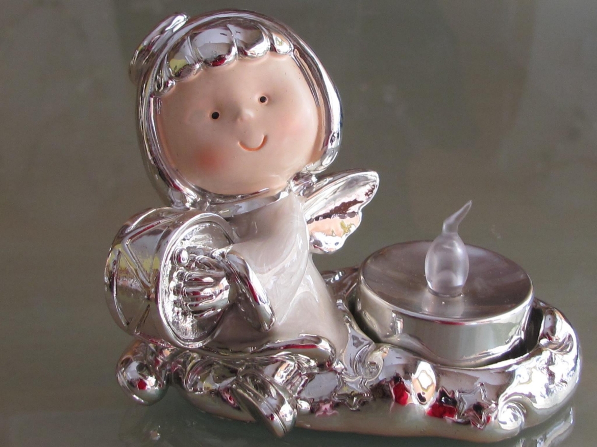 Picture of Angel in Silver with ligth 