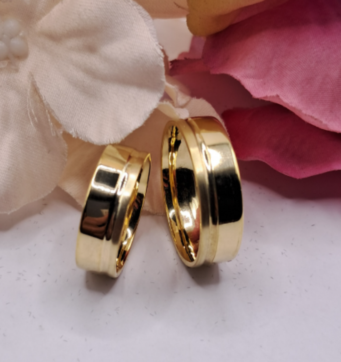 Imagem de Aliança em Ouro PerfeitoAmor com 6mm de largura