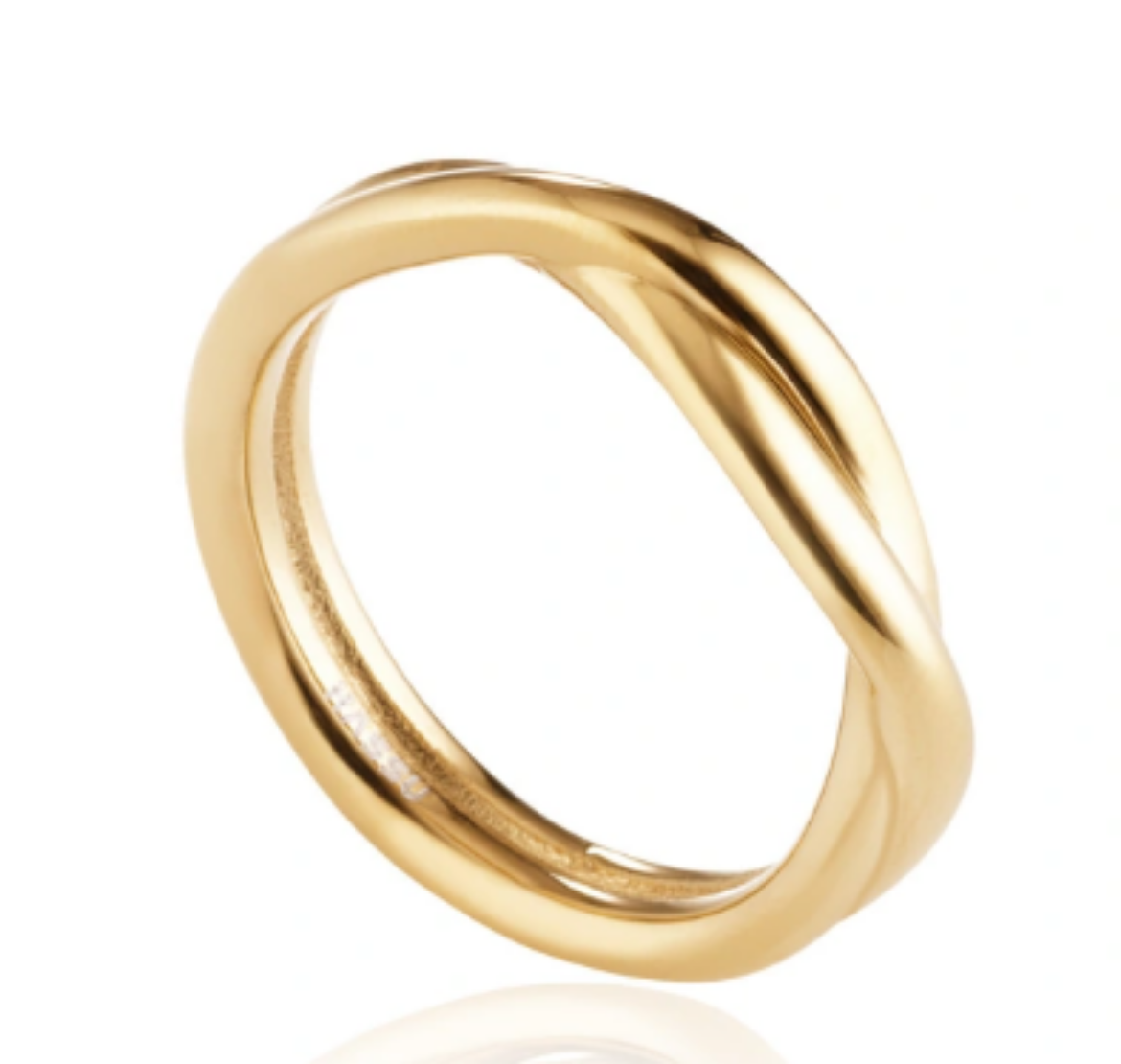 Imagem de Anel em Aço Dourado 