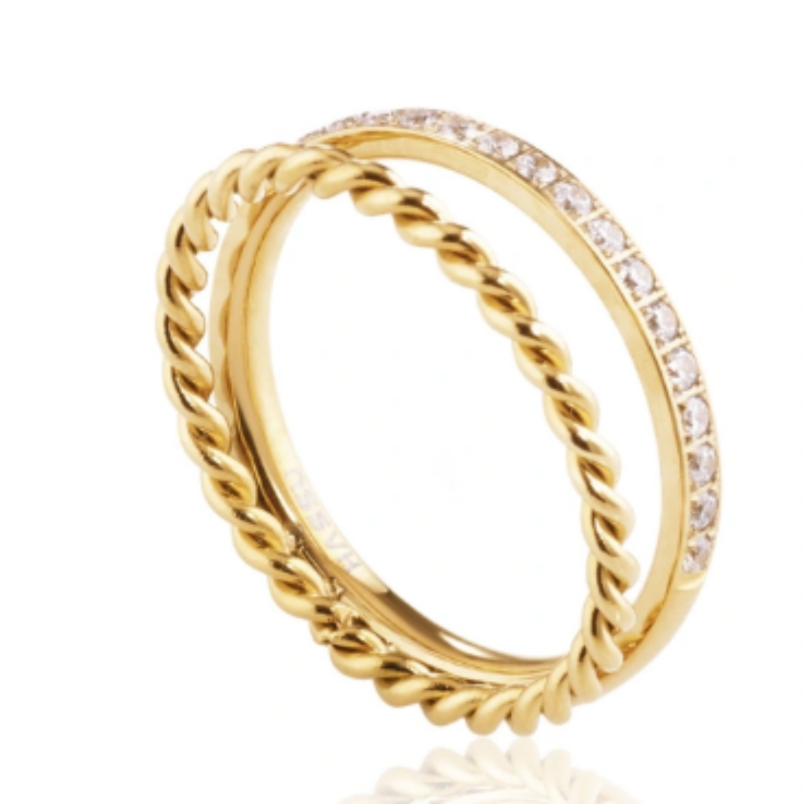 Imagem de Anel em Aço Dourado 