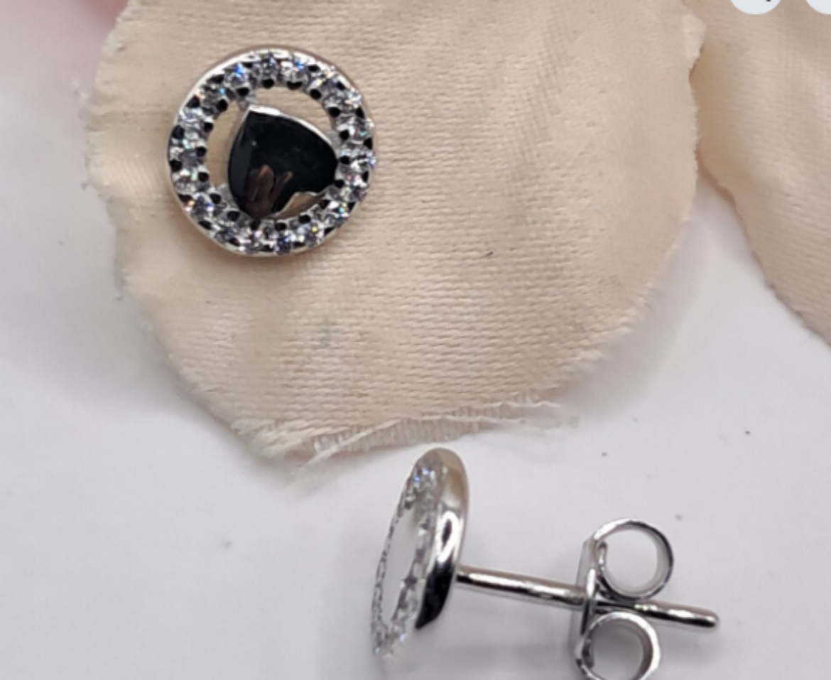 Imagem de Brincos em Prata com zircónias