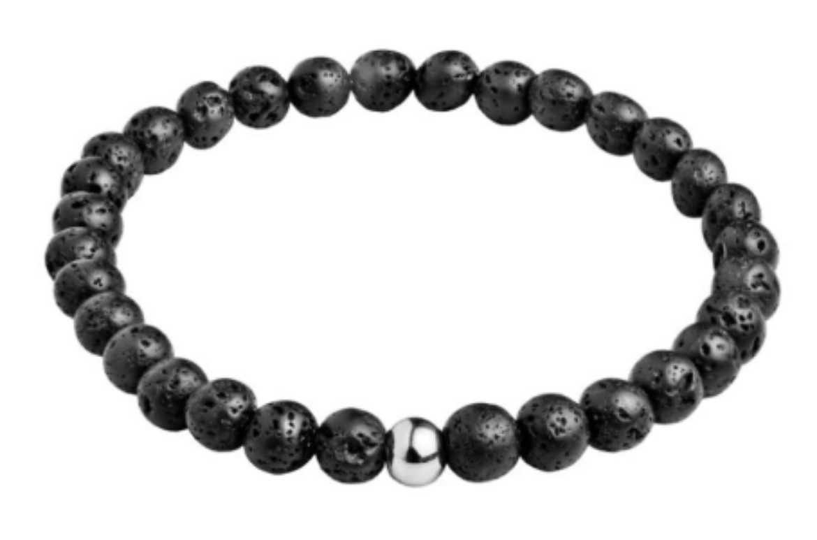 Imagem de Pulseira em Aço 316L e Pedras Naturais