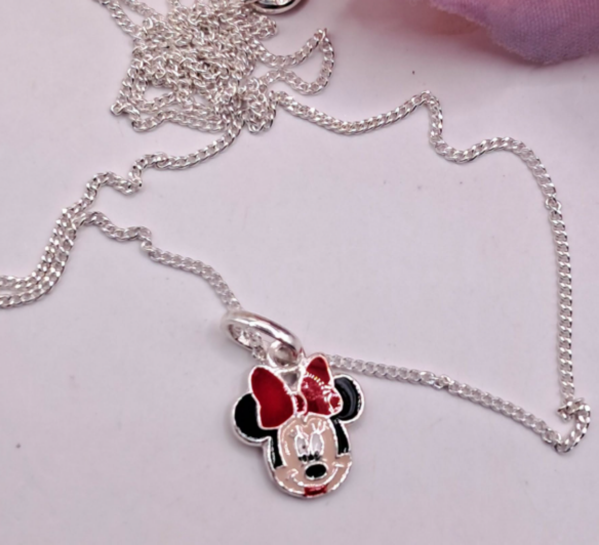Imagem de Colar em Prata Minnie com 45cm