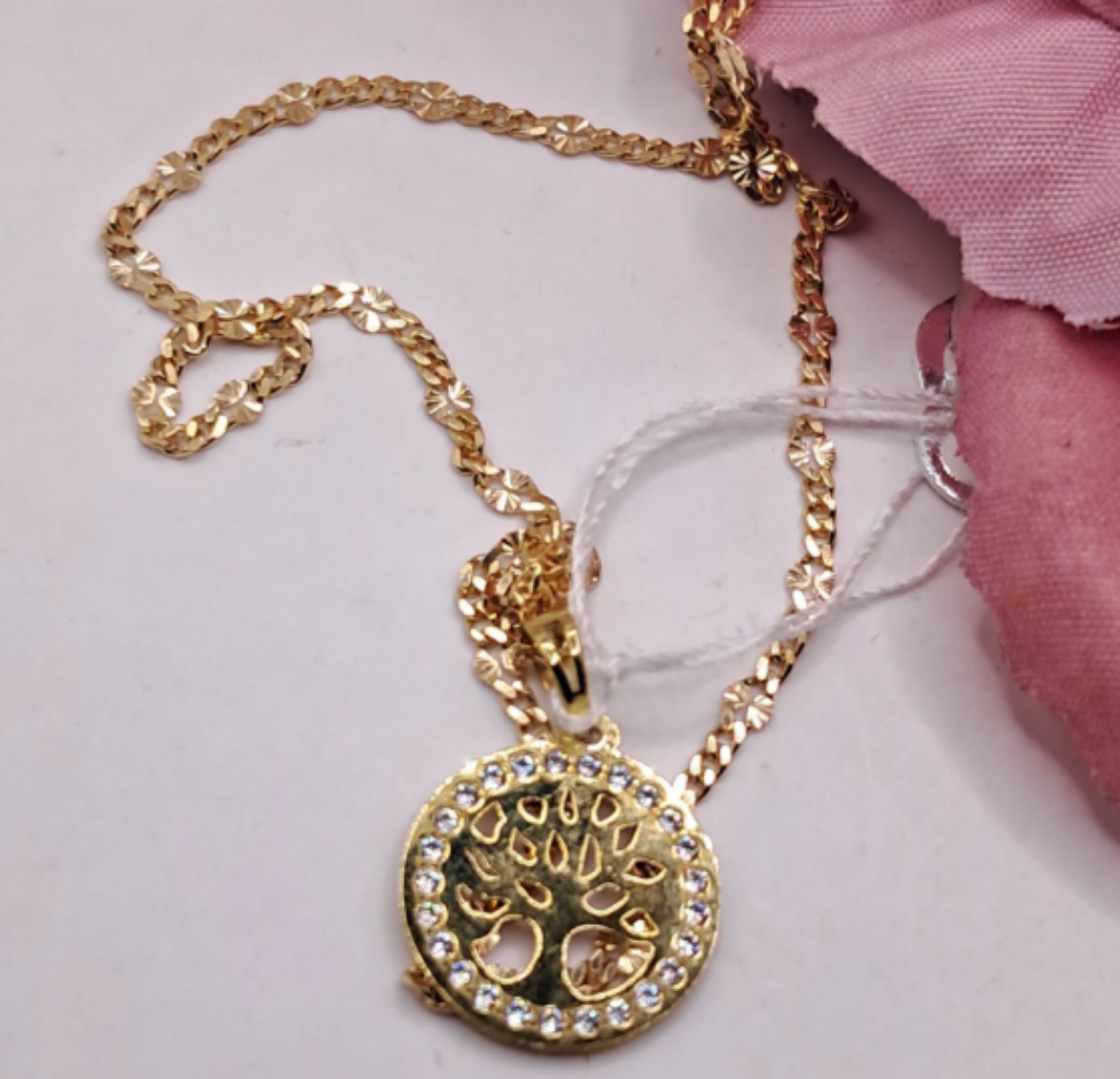Imagem de Fio em Ouro 9k 45cm 2g + Arvore da vida 9k 0.4g