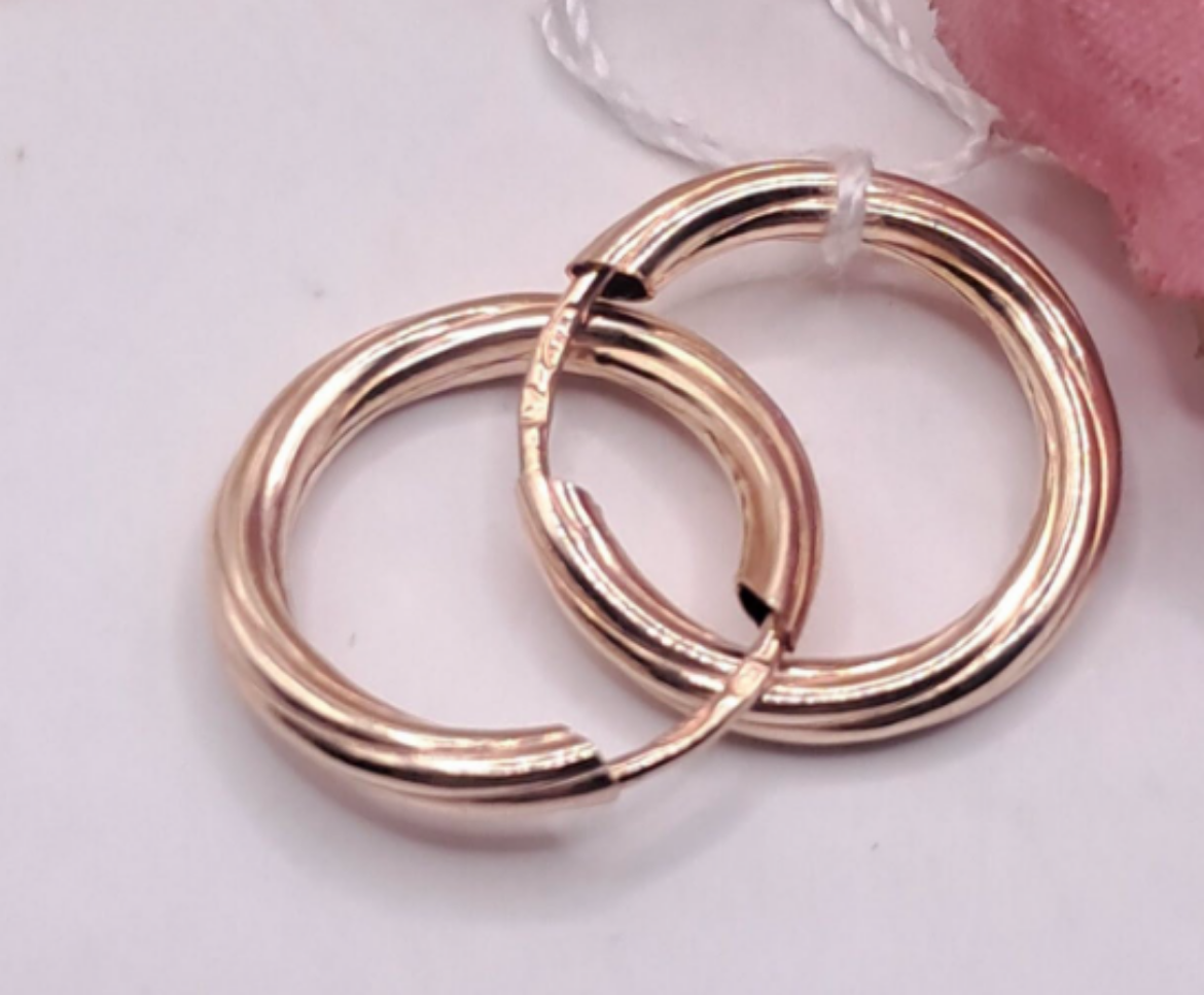 Imagem de Argolinhas em ouro 9k 1.2cm 0.6g